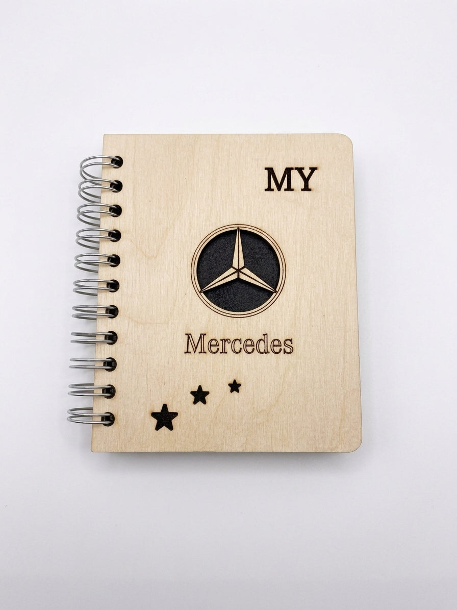 Mini Notebook Cars Mercedes Pearl/Black
