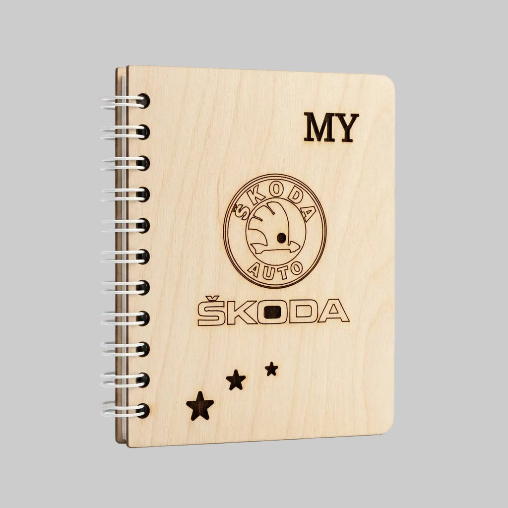 Mini Notebook Cars Skoda Pearl/Black