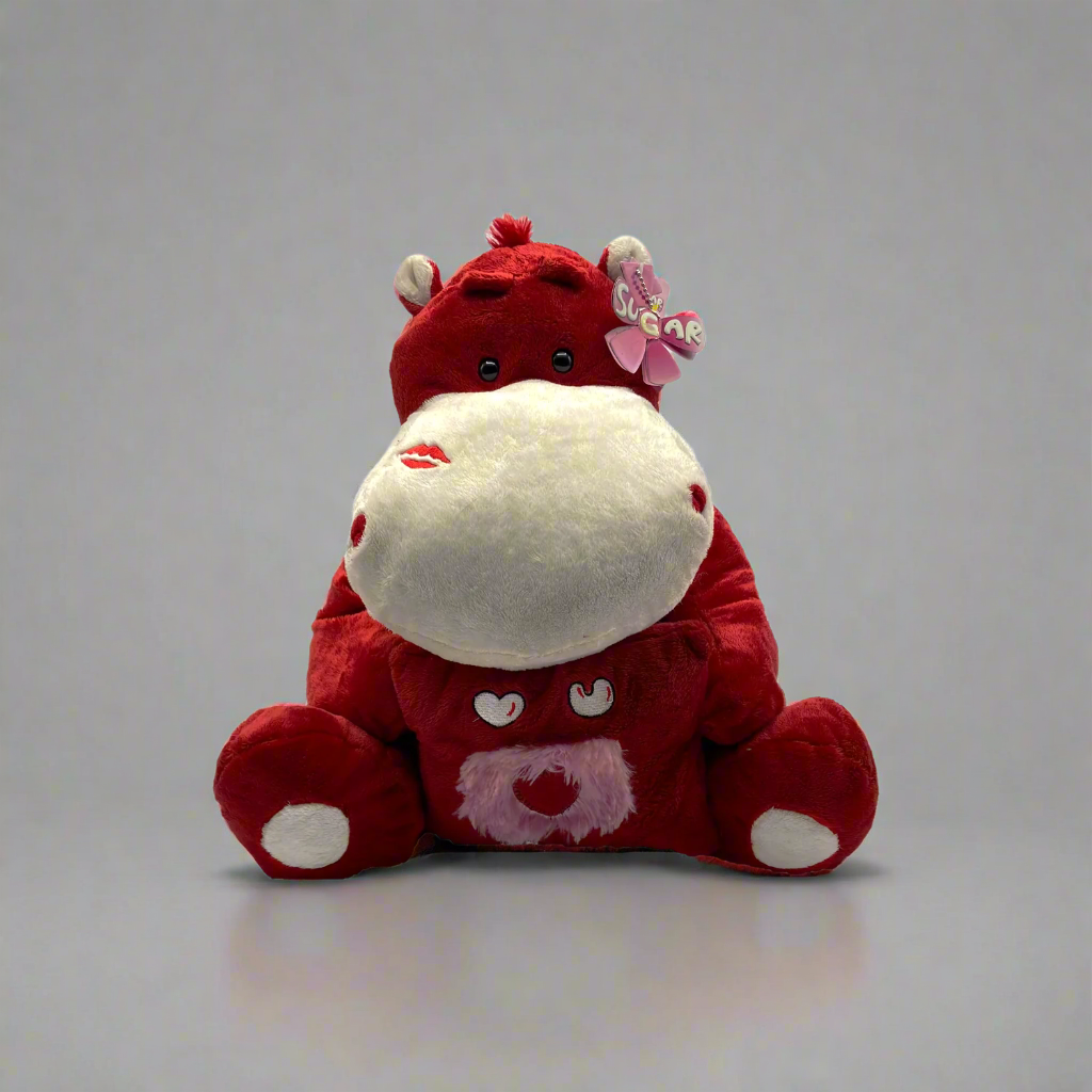 Cuddly Plush Red Cow