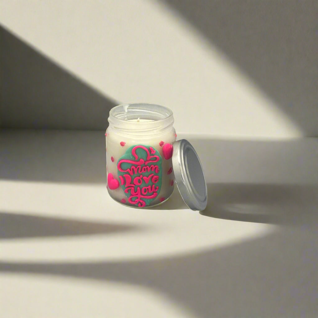 Love you mum handmade scented candle