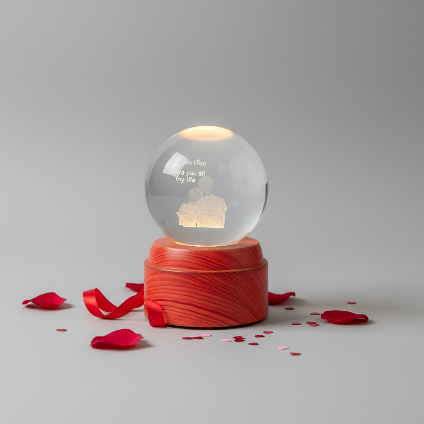 Rotating Crystal Globe