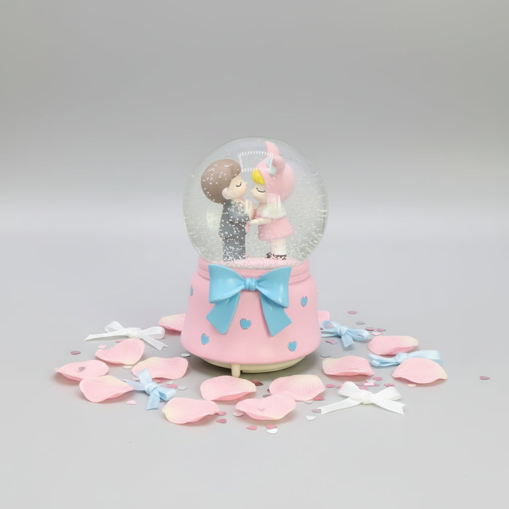 Boy and Girl Water Globe