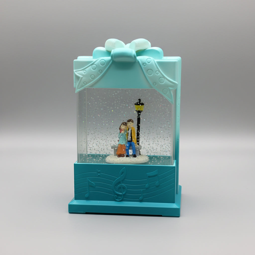 Musical Gift Box Water Globe