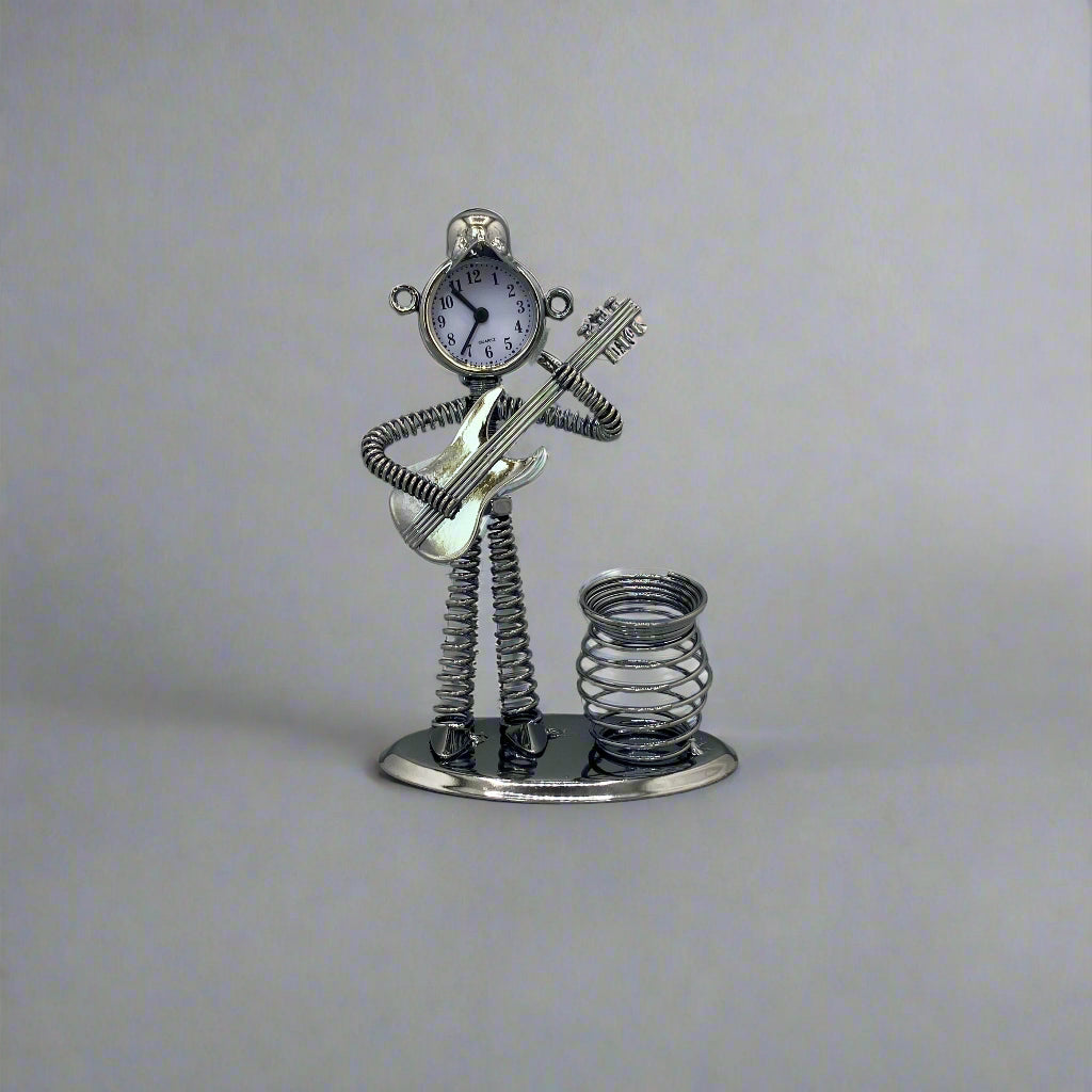 Musician Clock Figure
