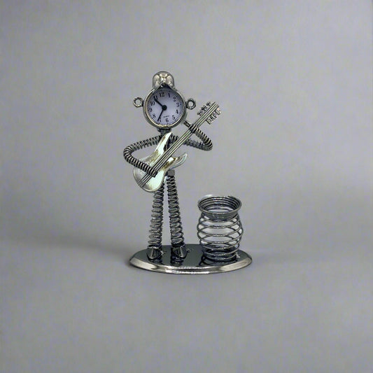 Musician Clock Figure
