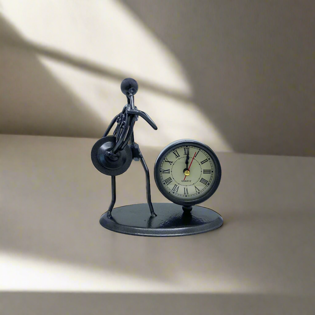 Musician Clock Figure