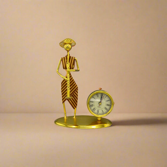 Musician Clock Figure