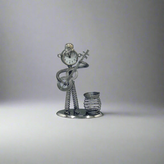 Musician Clock Figure