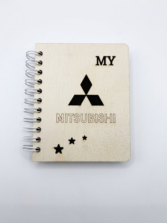 Mini Notebook Cars MITSUBISHI Pearl/Blac
