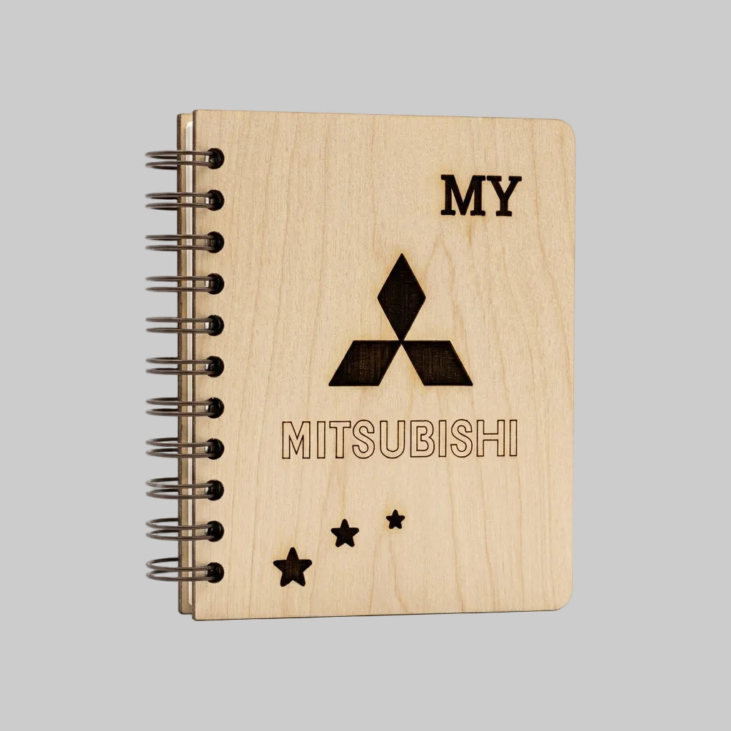 Mini Notebook Cars MITSUBISHI Pearl/Blac