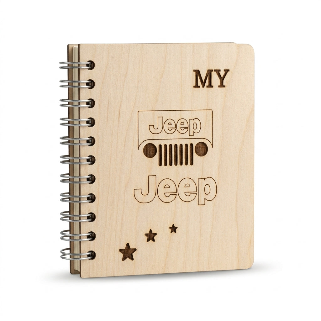 Mini Notebook Cars JEEP Pearl/Black