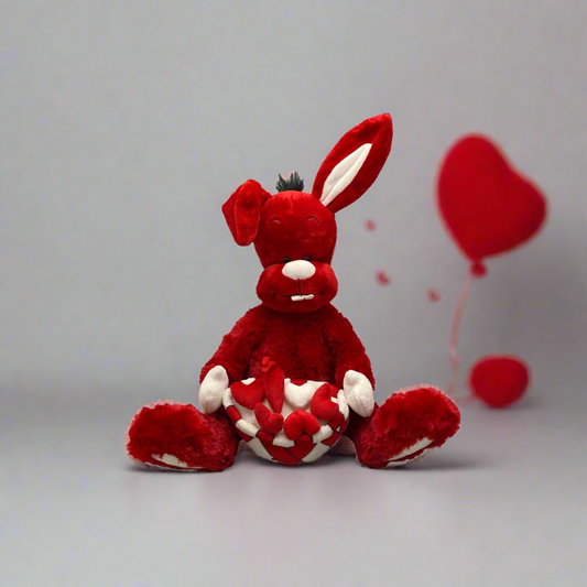 Donkey lover holding cushion