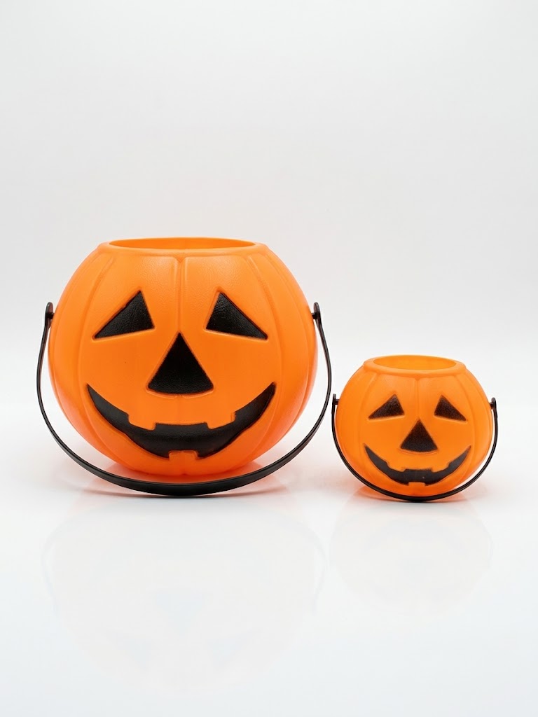 Halloween Pumpkin Small Plastic Bucket