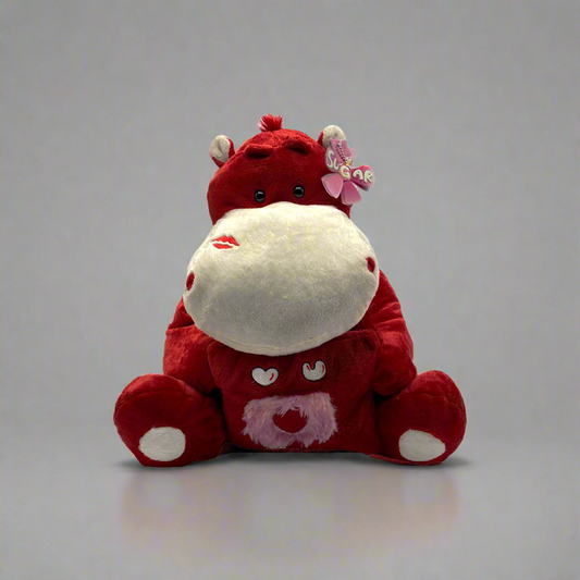 Cuddly Plush Red Cow