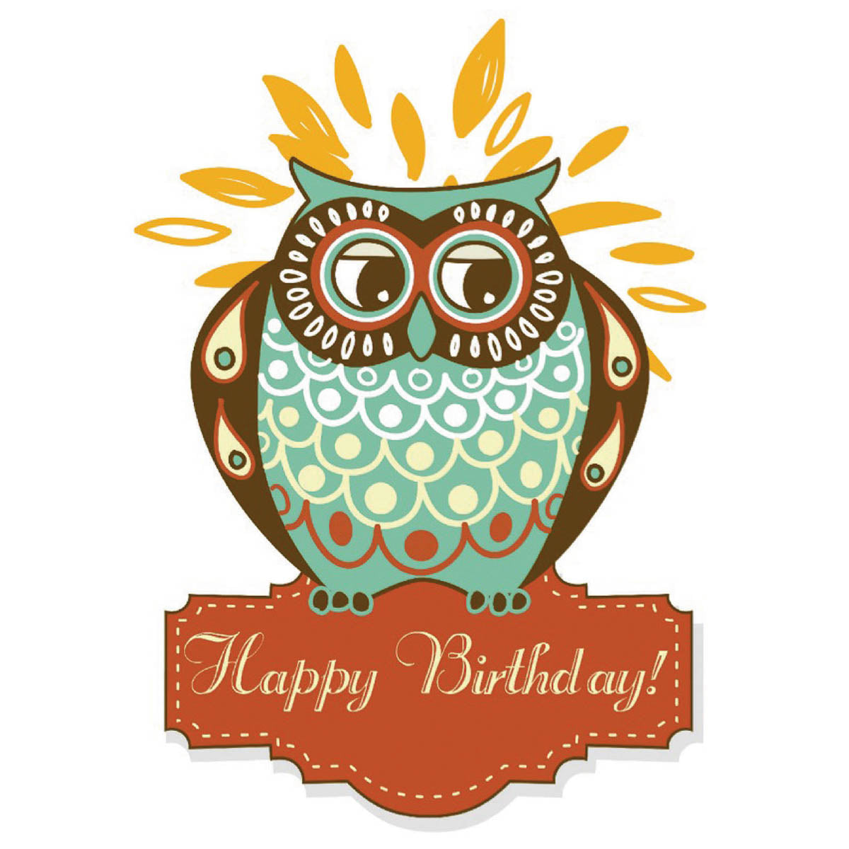 Gift Card - Birthday - Owl