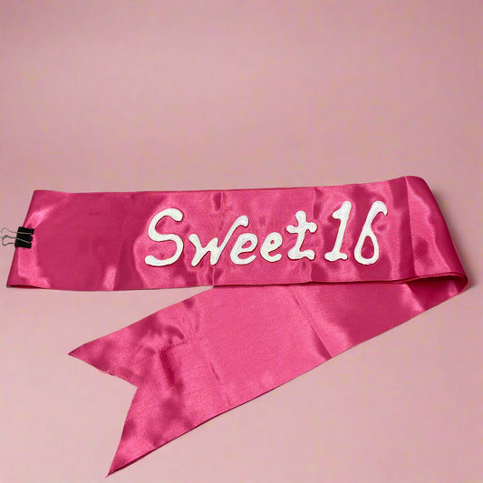 Sweet 16 Sash