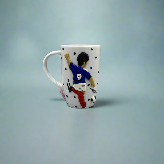 Number 9 Football Player Handmade Mug