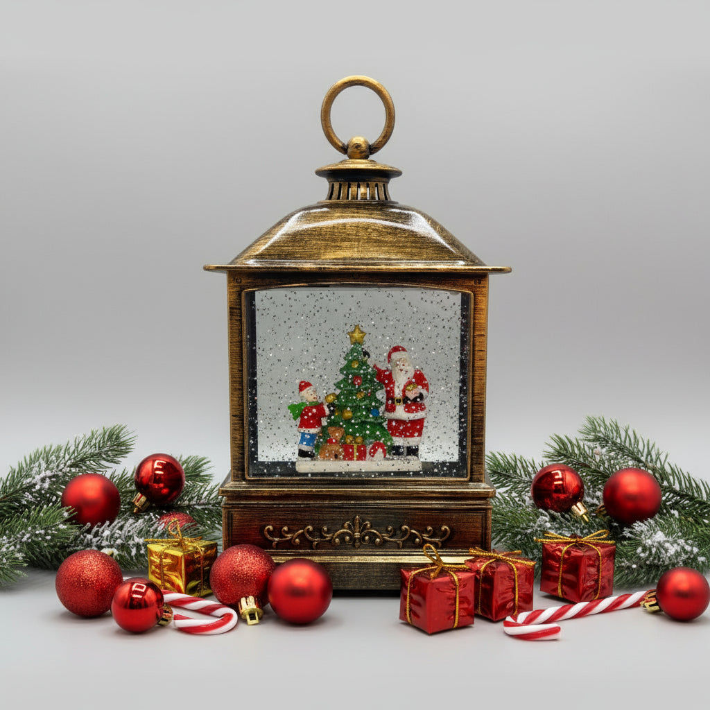 Musical Santa Lantern Globe