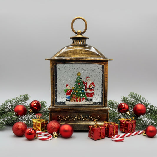 Musical Santa Lantern Globe