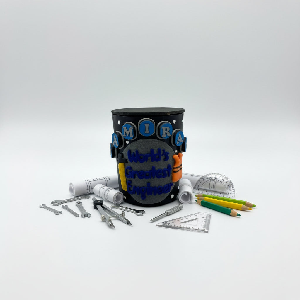 Small electronic component on a gray background