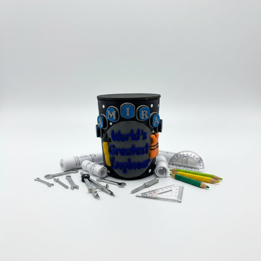 Small electronic component on a gray background