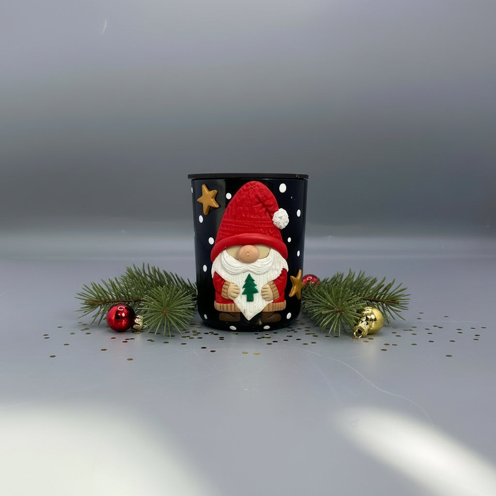 Christmas Santa Candle