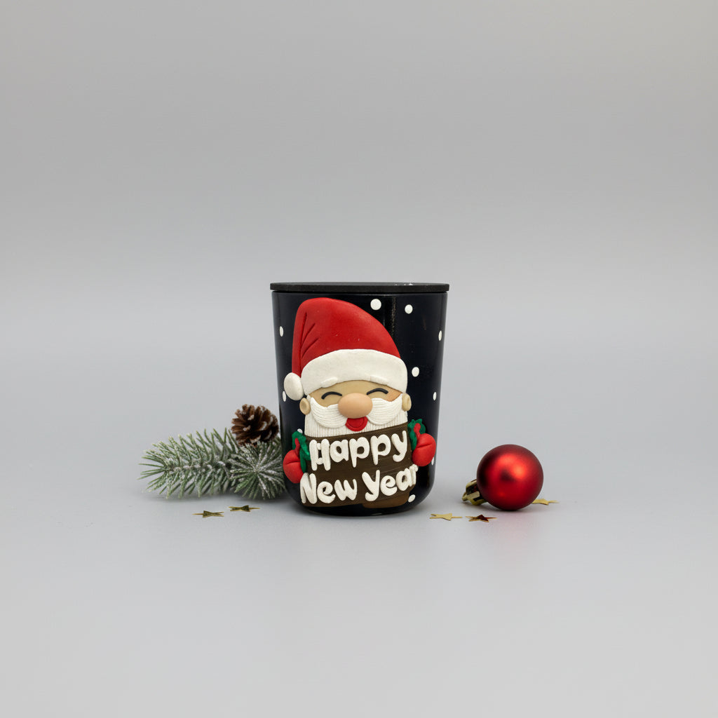 Christmas Santa Candle