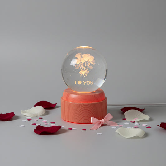 Rotating Crystal Globe