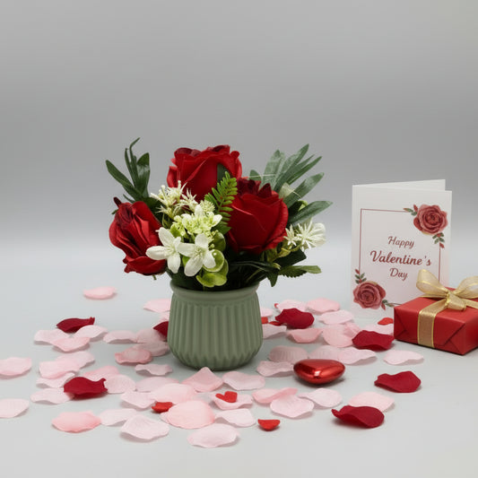 Red Flower Pot
