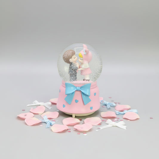 Boy and Girl Water Globe