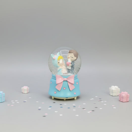 Boy and Girl Water Globe