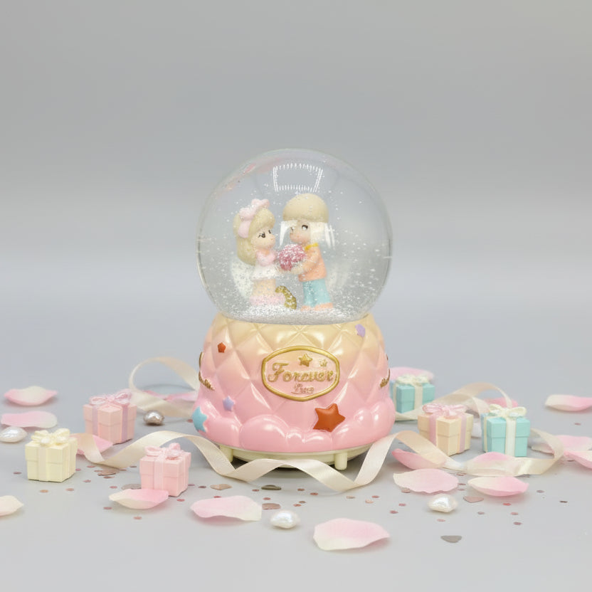 Boy and Girl Water Globe