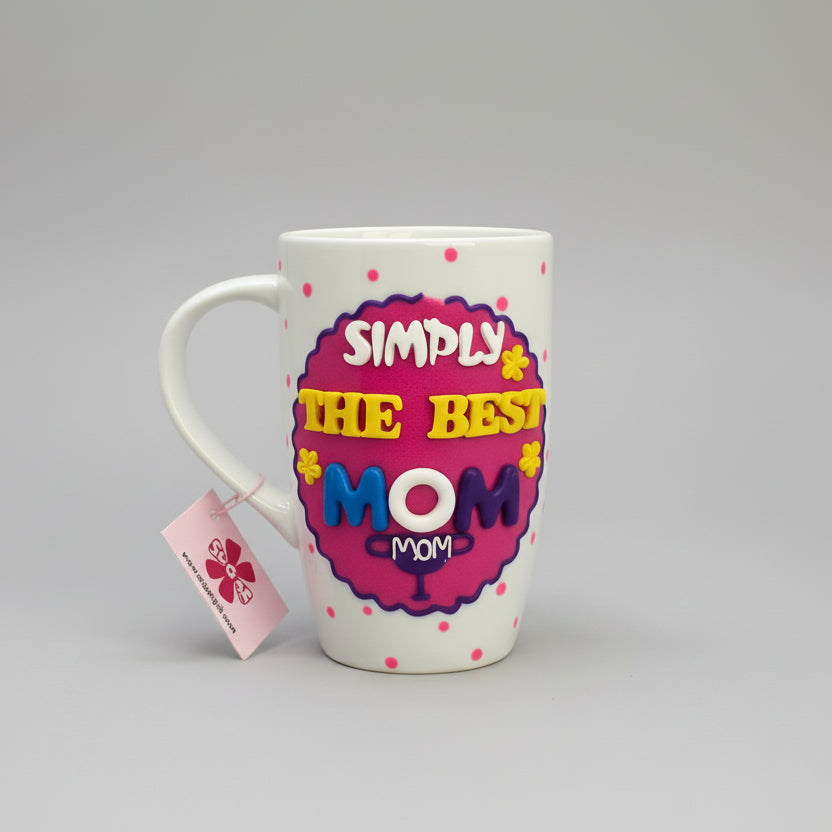 Simply The Best Mom Handmade Mug