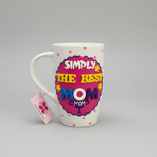 Simply The Best Mom Handmade Mug