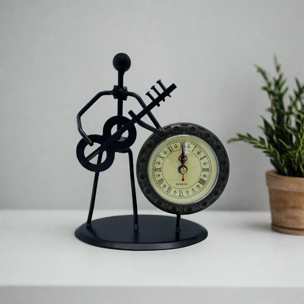 Musician Clock Figure