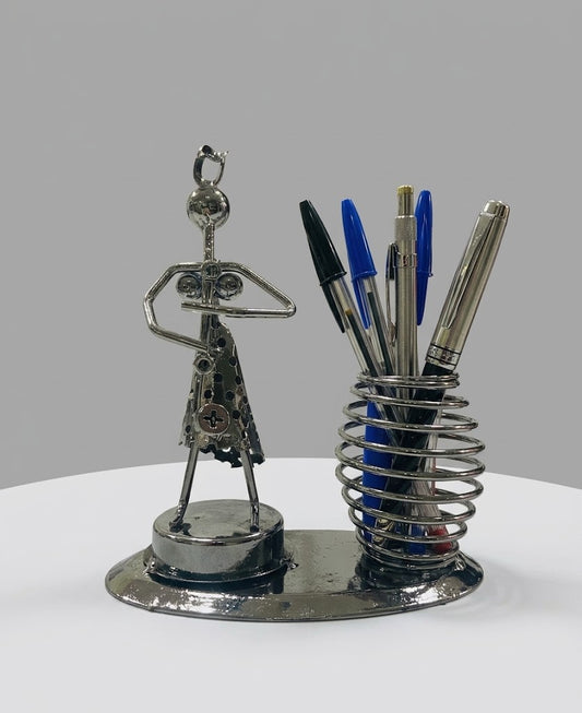 Metal Pen Stand Figure Small
