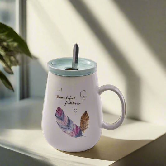 Ceramic Mug - Feather