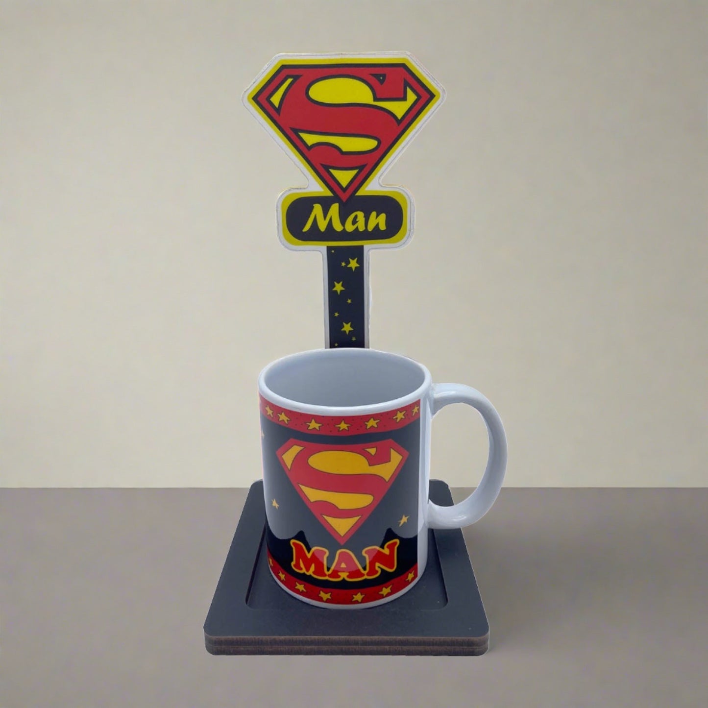 Stand + Mug Super - Man