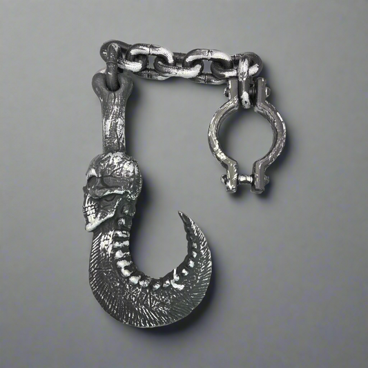 Halloween Hook With Black Skull